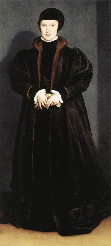 HOLBEIN, Hans the Younger Christina of Denmark, Ducchess of Milan sf china oil painting image
